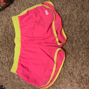 Pink mississippi state under armour shorts